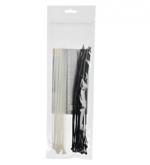 Фотография товара 'IEK Набор хомутов 2,5х250 (25 белых; 25 черных) (50шт/упак) UNH35-N04-050'