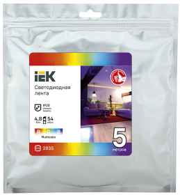 Фотография товара 'IEK Лента LED LSR-2835RGB54-4,8-IP20-12В, LSR1-3-054-20-3-05'
