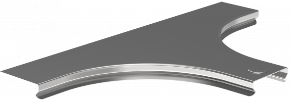 Фотография товара 'IEK Крышка отвода Т-образного плавного (тип Г01) ESCA 80мм, COT01D-0-080-08'