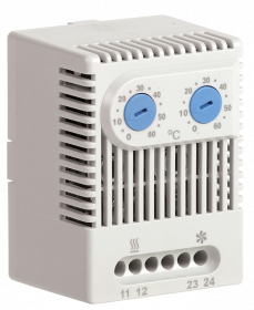 Фотография товара 'IEK Термостат двухканальный от 0 до +60°C NO+NO , YCE-DTNO-NO-60'