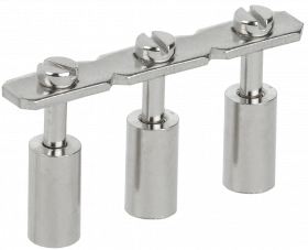 Фотография товара 'IEK Перемычка центральная для КВИ-16мм2 3PIN, YZN30Q-016-3P'