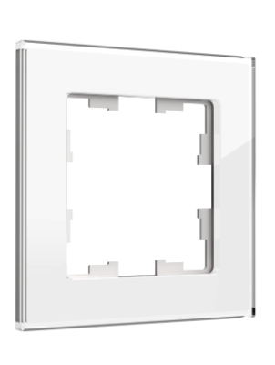 Фотография товара 'IEK BRITE Рамка 1 -местная РУ-1-2-БрБ стекло белый BR-M12-G-K01'