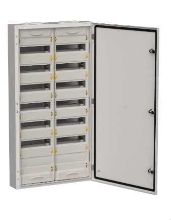 Фотография товара 'IEK TITAN 5 Корпус металлический ЩРн-168 (2х84) 1085х570х140мм IP54 серый (одна дверь) TI5-50-N-2X084-54-7035'
