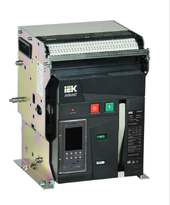 Фотография товара 'IEK ARMAT Воздушный автоматический выключатель стационарного исполнения 3P типоразмер D 85кА 2500А AR-ACB-3FD-085-2500A-TDCF'
