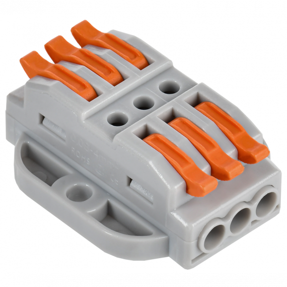 Фотография товара 'IEK UKZ20-4133P-050 Строительно-монтажная клемма СМК 222-4133P'