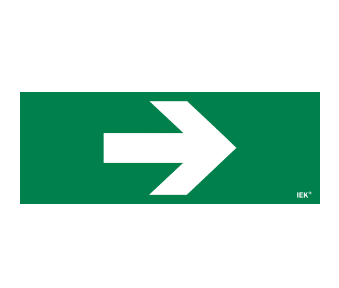 Фотография товара 'IEK Этикетка самоклеящаяся 350х130мм "Направляющая стрелка" LPC10-1-35-13-STR'