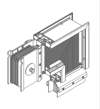 Фотография товара 'IEK LINEBAR Секция угловая вниз 1600А Al 3L+N+PER некрашеная IP55 транспортировочная LB-1600A4-25-F-LD'