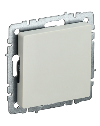 Фотография товара 'IEK BRITE Заглушка с суппортом МЗ10-БрКр бежевый BR-PL10-K10'