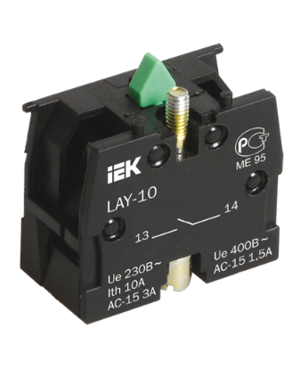 Фотография товара 'IEK Контактный блок 1з для серии LAY5 BDK21'
