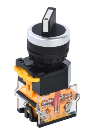 Фотография товара 'IEK Переключатель D8-11X2 на 2 положения 1з+1р черный BSW30-11X2-3-24-2-K02'