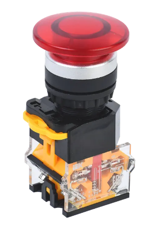 Фотография товара 'IEK Кнопка D8-11M "Грибок" d=22мм 1з+1р красная BBG30-11M-3-22-K04'