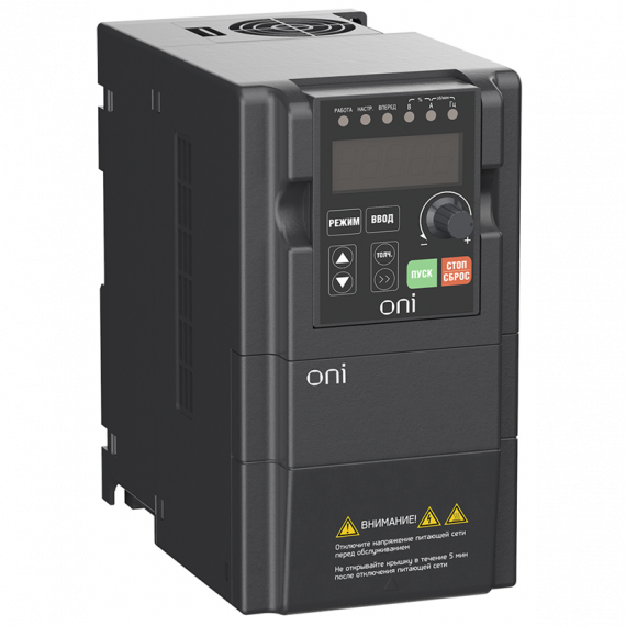 Фотография товара 'IEK A150-21-04HT ПЧ A150 220В 1Ф 0,4кВт 3А встр. торм ONI'