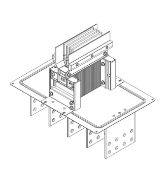 Фотография товара 'IEK LINEBAR Секция фланцевая прямая Тип2 2500А Al 3L+N+PER некрашеная IP55 транспортировочная LB-2500A4-25-F-F2'