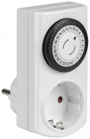 Фотография товара 'IEK Розетка-таймер механический РТМ-1 30мин 24ч 48on/off 16А IP20, ERT-20-1-16-S-30-0-20-K01'