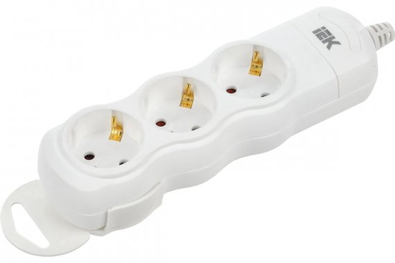 Фотография товара 'IEK WYP10-D-KP-16-03-ZS-K01 Розетка переносная разб. РПр03 3 места'
