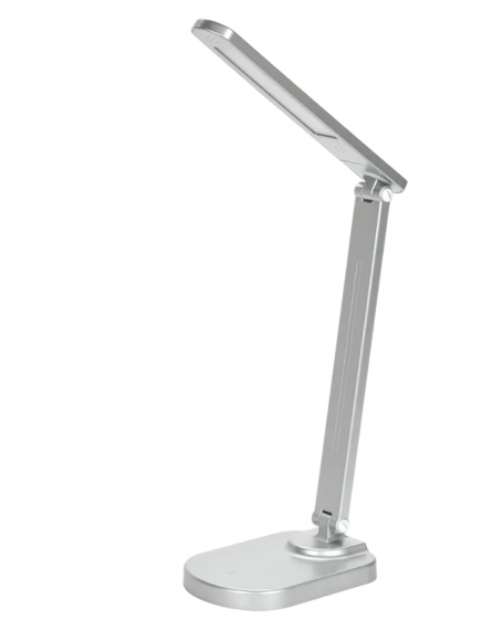 Фотография товара 'IEK LIGHTING Светильник светодиодный настольный 2028 5Вт на подставке USB-выход диммер серебро LDNL0-2028-1-UV-05-K27'