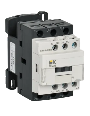 Фотография товара 'IEK ARMAT Контактор КМИ-А-11812 LC1D 18А 400В/АС3 1НО/1НЗ AR-ACC-11-018-400-11'