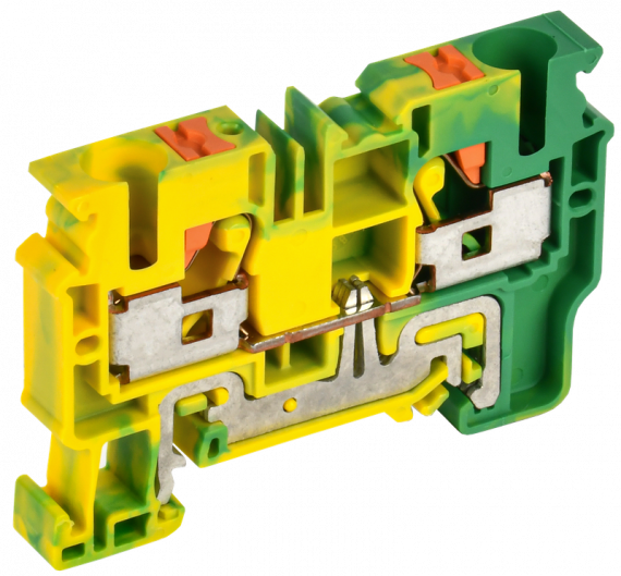 Фотография товара 'IEK YCT21-00-K52-010 Колодка клеммная CP-PEN земля 10мм2'