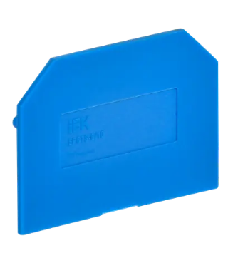 Фотография товара 'IEK Заглушка для колодки клеммной CTS 6/10мм2 синяя YCT10-00-K07-006-ZGL'