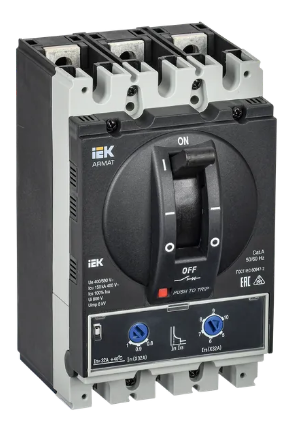 Фотография товара 'IEK ARMAT Автоматический выключатель в литом корпусе 3P типоразмер A 150кА 32А AR-MCCB-3A-150-0032A-ATUC'