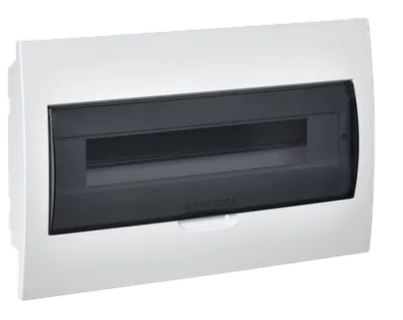 Фотография товара 'IEK Корпус пластиковый ЩРВ-П-18 черная прозрачная дверь IP41 MKP12-V-18-41-G'