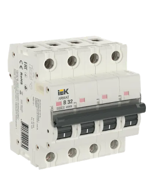 Фотография товара 'IEK ARMAT Автоматический выключатель M06N 4P B 32А AR-M06N-4-B032'