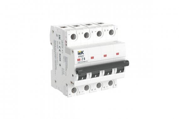 Фотография товара 'IEK AR-M06N-4-Z006DC ARMAT Авт. выкл. M06N-DC 4P Z 6А'