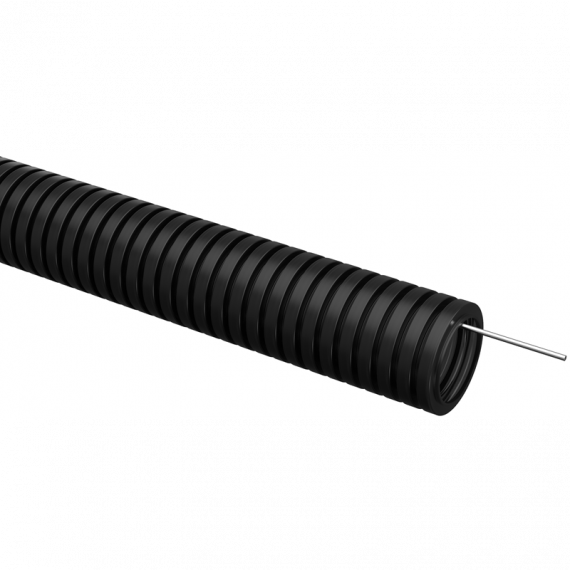 Фотография товара 'IEK ET-TG21-121-040-015-K02 ELASTA Труба гофр. ПВХ d=40мм с зондом'