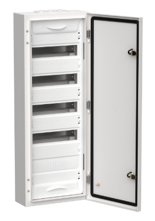 Фотография товара 'IEK TITAN 5 Корпус металлический ЩРн-60 (1х60) 835х310х140мм IP54 белый (одна дверь) TI5-50-N-060-54'