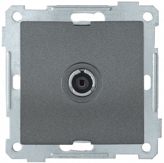 Фотография товара 'IEK Розетка 1-местная телевизионная оконечная РТВ11-0-Б BOLERO, EAB11-K95'