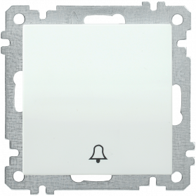 Фотография товара 'IEK Выключатель 1-клавишный кнопочный звонок ВС10-1-4-Б 10А BOLERO, EVB14-K01-10-1'