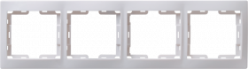 Фотография товара 'IEK Рамка 4-местная горизонтальная РГ-4-КБ КВАРТА, EMK40-K01-DM'