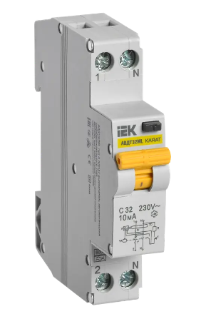 Фотография товара 'IEK Выключатель автоматический дифференциального тока АВДТ32ML тип A С32 10мА KARAT, MVD12-1-032-C-010-A'