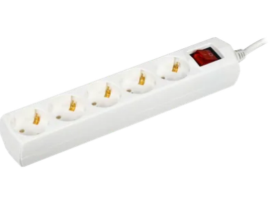 Фотография товара 'IEK  Удлинитель У05В 5 мест 2P+PE/1,5м 3х1мм2 10А/250В WYP10-10-05-D15-ZK-G'