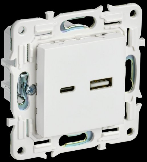 Фотография товара 'IEK SK-U22-D31-K01 SKANDY Роз. USB A+C 3,1А SK-R14W'