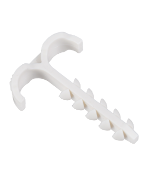 Фотография товара 'IEK Дюбель-хомут Т-образный 4-12мм нейлон белый (100шт/упак) UDH11-04-12-100-K01'