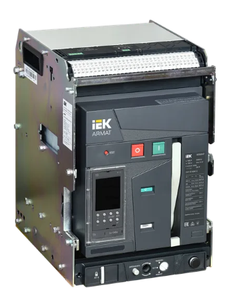 Фотография товара 'IEK ARMAT Воздушный автоматический выключатель выдвижного исполнения 3P типоразмер B 85кА 1000А AR-ACB-3VB-085-1000A-TDCF'