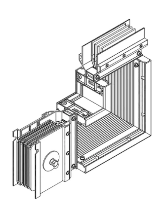 Фотография товара 'IEK LINEBAR Секция угловая вверх 1000А Al 3L+N+PER некрашеная IP55 транспортировочная LB-1000A4-25-F-LU'