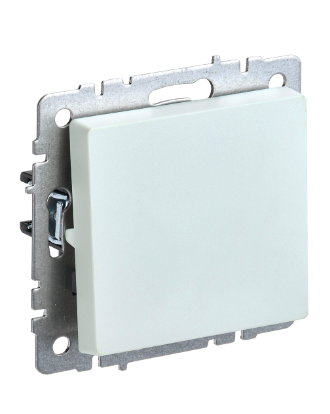 Фотография товара 'IEK BRITE Выключатель 1-клавишный самовозвратный 10А ВС10-1-4-БрЖ жемчуг BR-V14-0-10-K36'