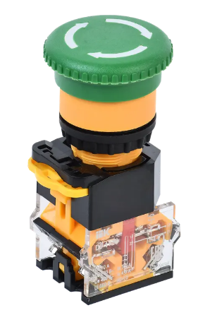 Фотография товара 'IEK Кнопка D8-11ZS "Грибок" d=22мм 1з+1р поворотная с фиксацией зеленая BBG30-11ZS-3-23-K06'