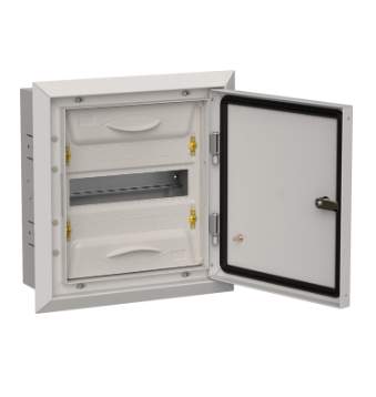 Фотография товара 'IEK TITAN 5 Корпус металлический ЩРв-12 (1х12) 380х365х130мм IP31 серый (одна дверь) TI5-50-V-012-31-7035'