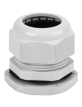 Фотография товара 'IEK Сальник PG 36 диаметр проводника 24-32мм IP54 20шт (СТ) YSA20-32-36-54-K41-C'