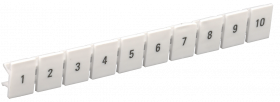 Фотография товара 'IEK Маркеры для КПИ-6мм2 с нумерацией №№ 1-10, YZN11M-006-K00-10'