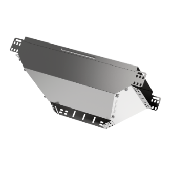 Фотография товара 'IEK Ответвитель Т-образный вертикальный вниз боковой 50х150 HDZ CLM50D-OVNB-050-150-HDZ'