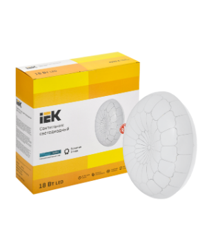 Фотография товара 'IEK Светильник светодиодный ДПБ 2007 18Вт IP20 4000К круг белый LDPB0-2007-18-4000-K01'