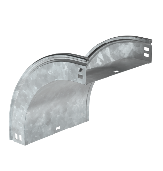 Фотография товара 'IEK ESCA Поворот плавный 90град тип В20 80х300мм HDZ CPV41-0-90-080-300-HDZ'