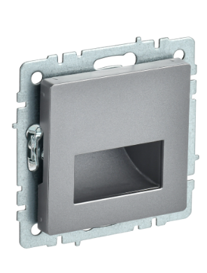 Фотография товара 'IEK BRITE Подсветка светодиодная встраиваемая ПЛ20-БрС сталь BR-FL20-K46'