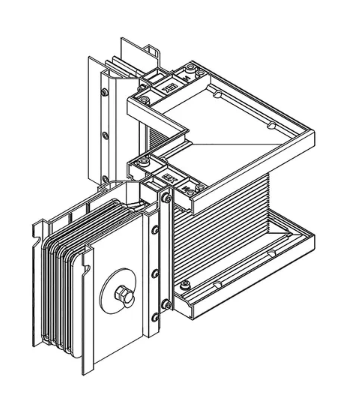 Фотография товара 'IEK LINEBAR Секция угловая левая 800А Al 3L+N+PER некрашеная IP55 транспортировочная LB-0800A4-25-F-LL'