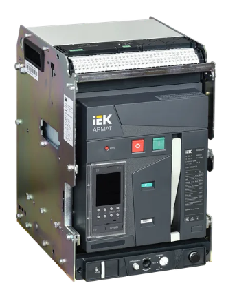 Фотография товара 'IEK ARMAT Воздушный автоматический выключатель выдвижного исполнения 3P типоразмер B 85кА 1600А AR-ACB-3VB-085-1600A-TDCF'