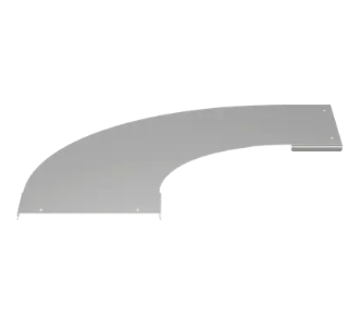 Фотография товара 'IEK Крышка поворота лестничного LESTA 90град основание 600мм R300 CPG04D-4-90-600-10'